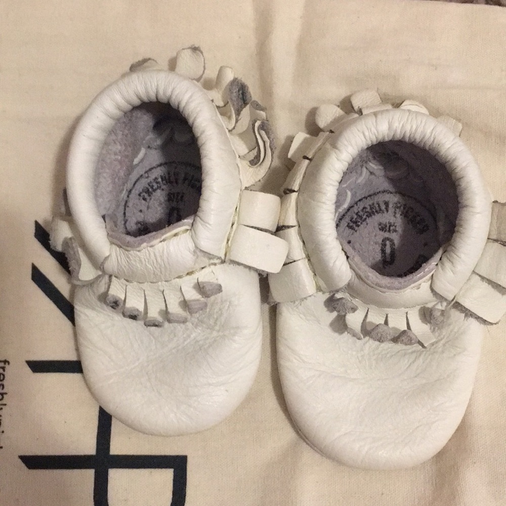White moccasins